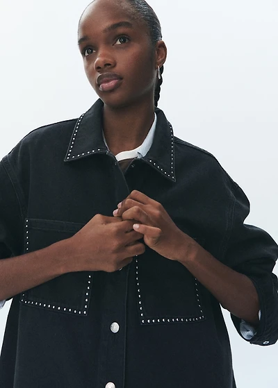 Studded denim jacket