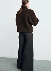 Faux shearling reversible jacket