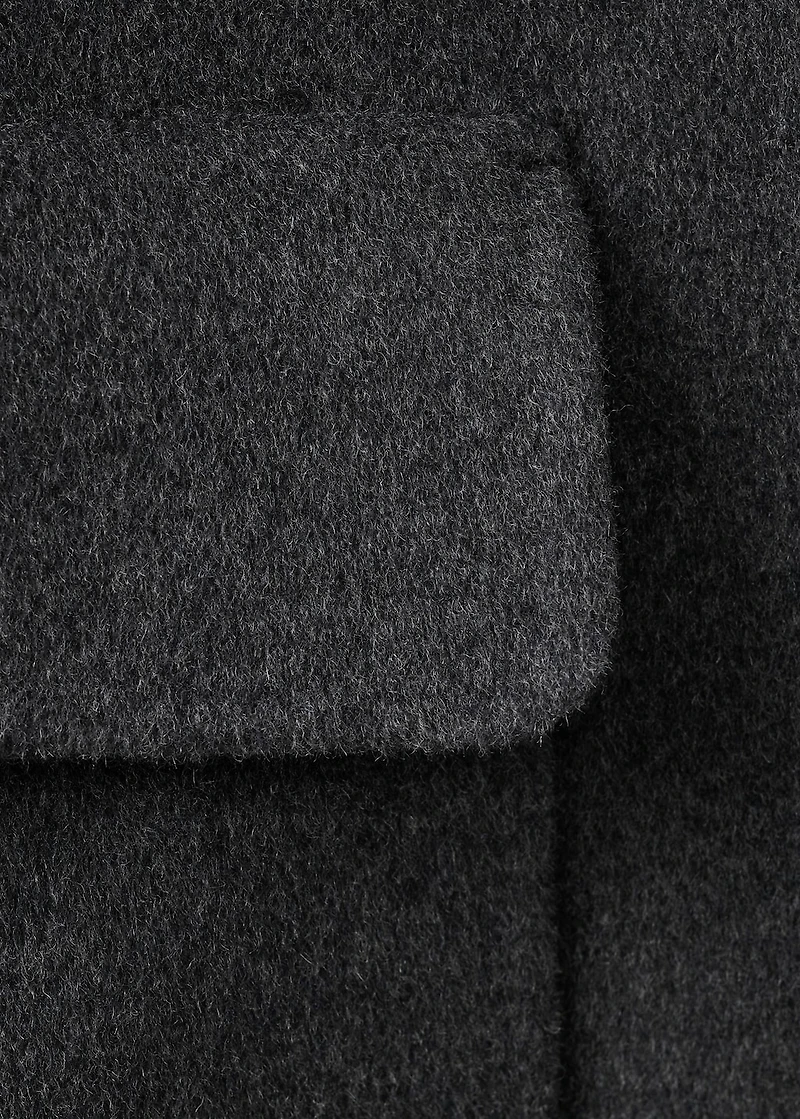 Handmade wool coat with hood