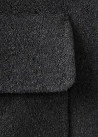 Handmade wool coat with hood