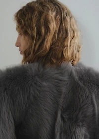Reversible fur coat