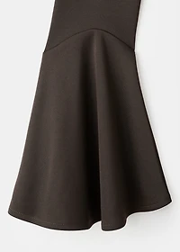 Fitted dress with bell sleeves