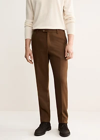 Italian wool flannel suit pants