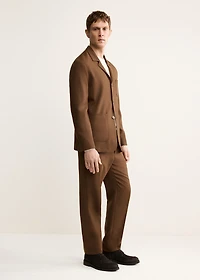 Italian wool flannel suit pants