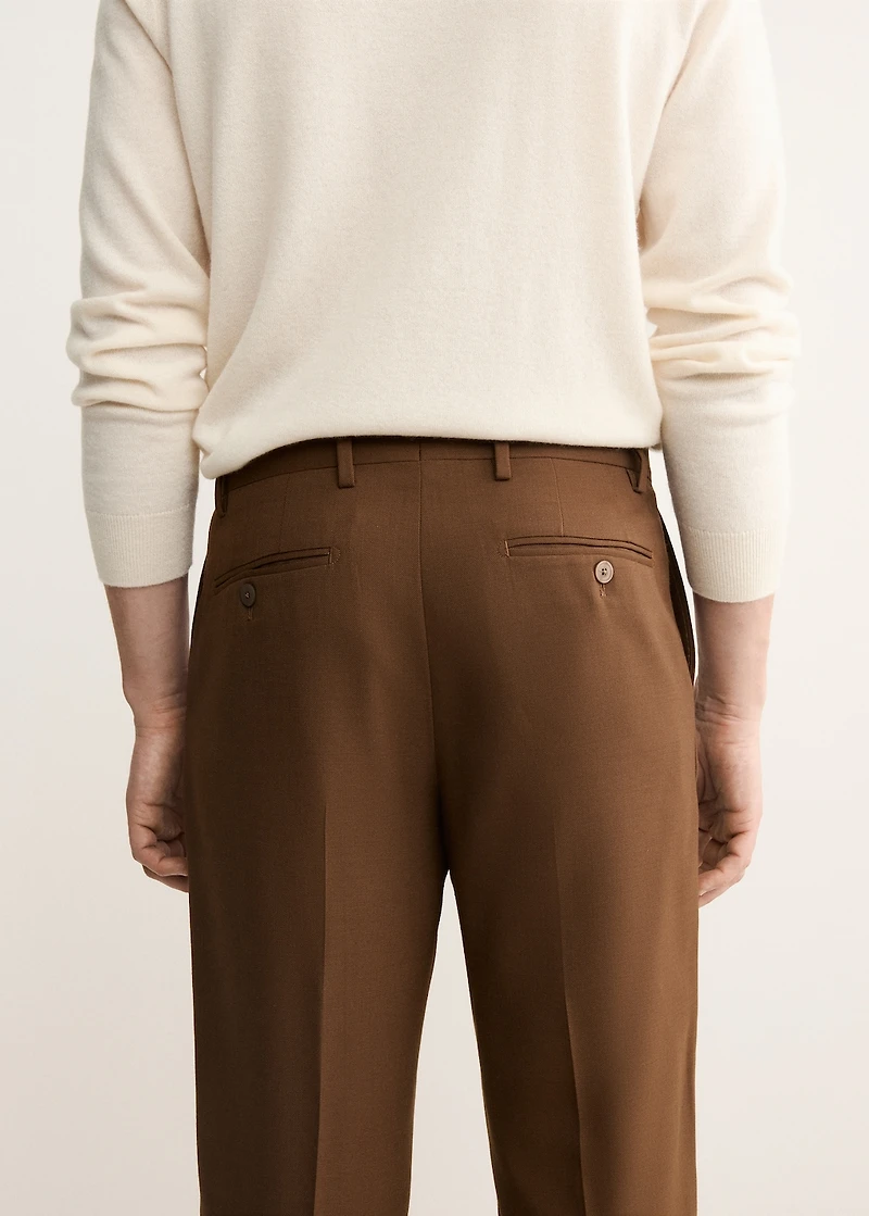 Italian wool flannel suit pants