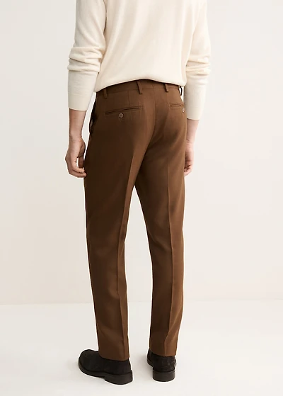 Italian wool flannel suit pants