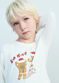 Christmas-print t-shirt