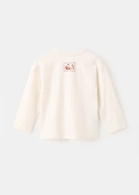 Christmas-print t-shirt