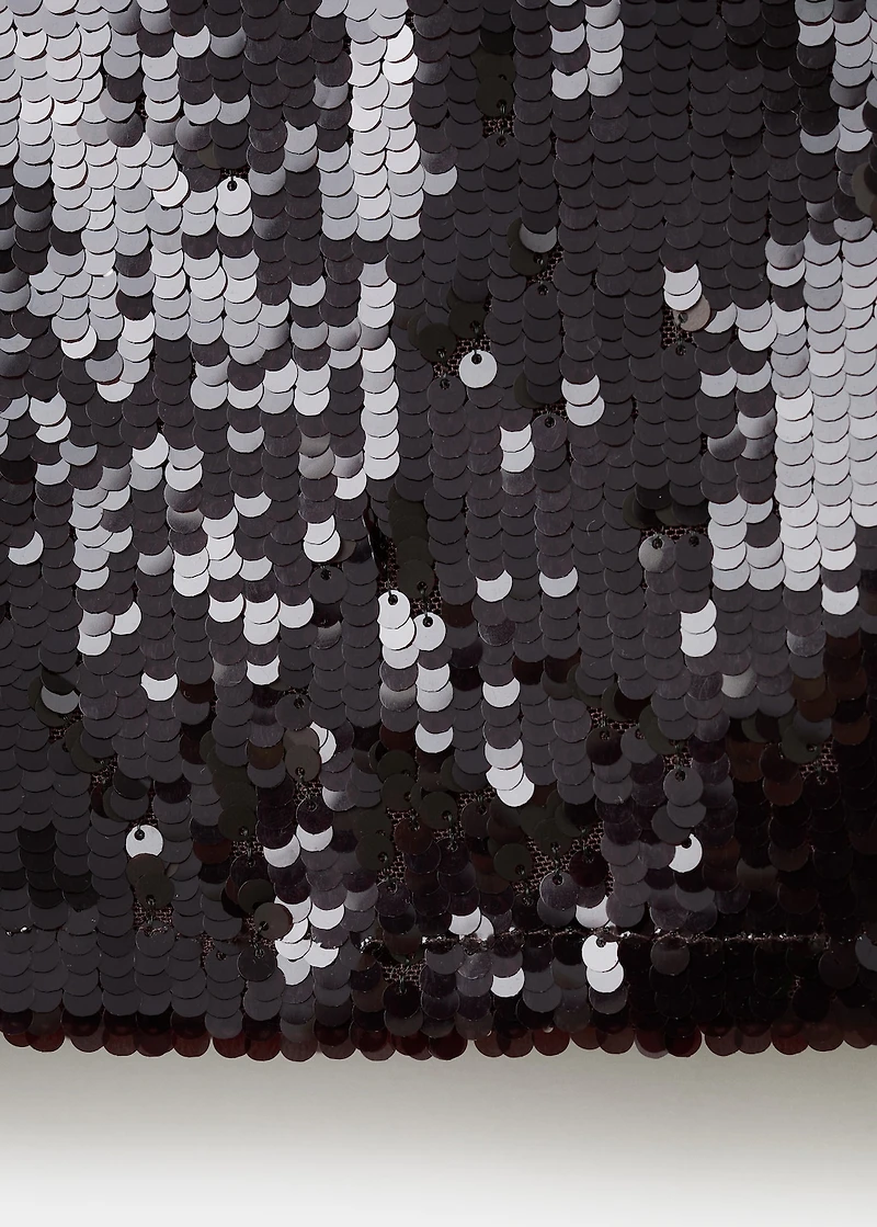 Bell-sleeved top with sequins