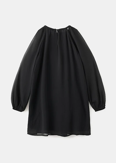 Floral embroidery dress