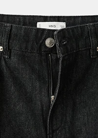 Low-rise barrel jeans