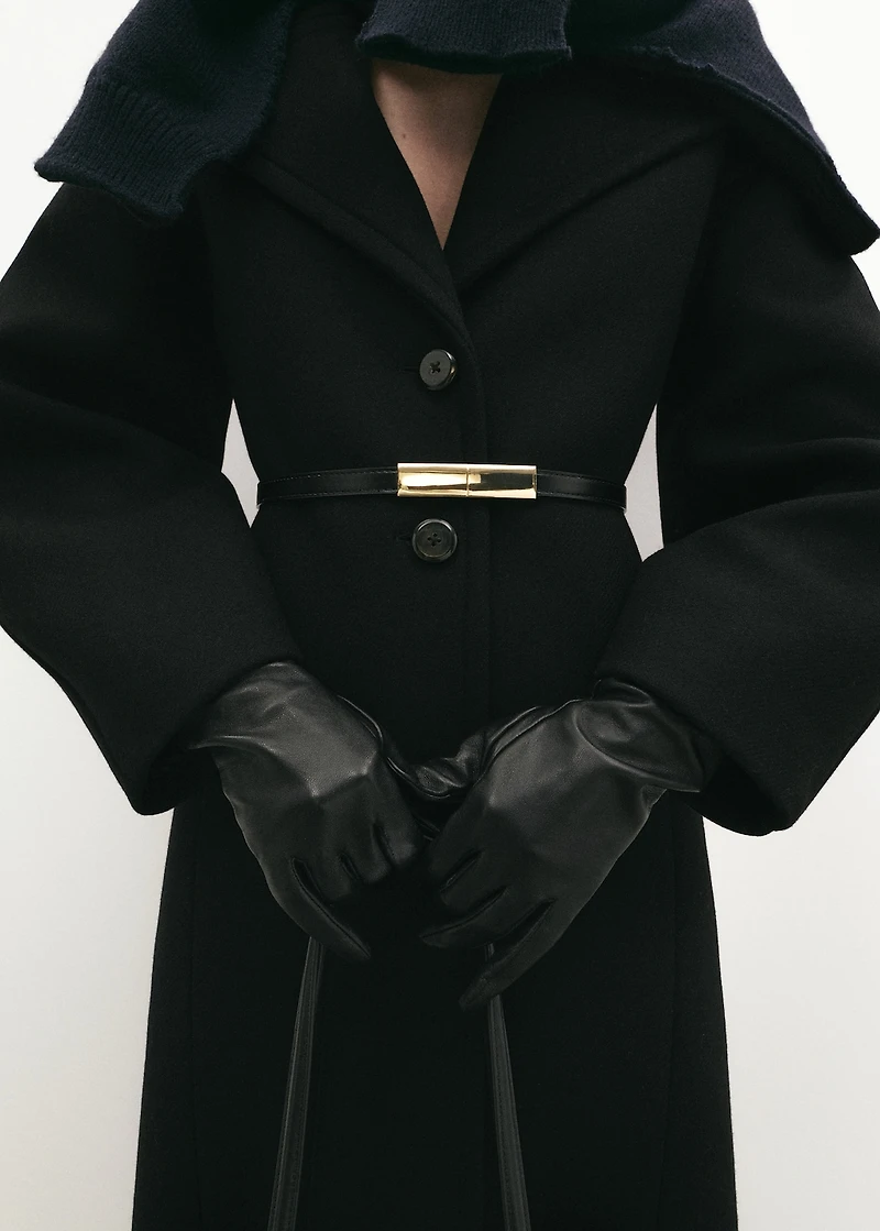 Structured wool coat