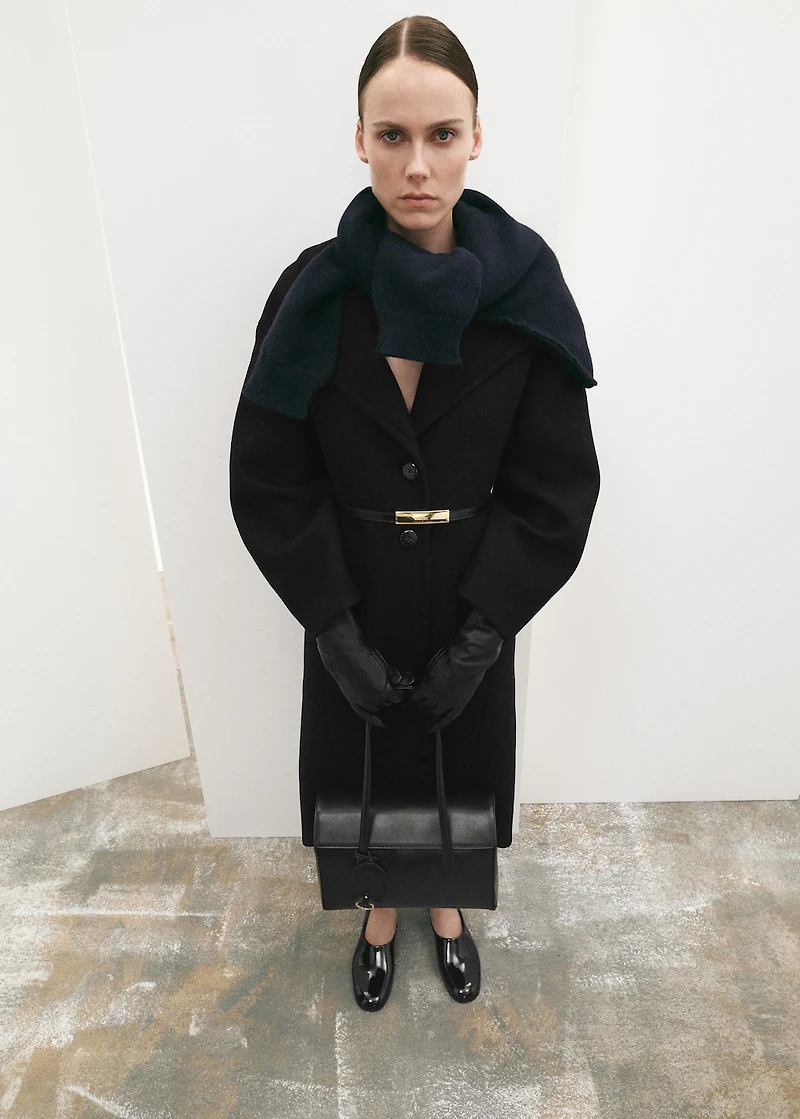 Structured wool coat