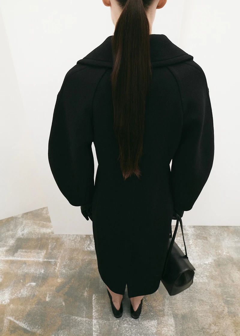 Structured wool coat