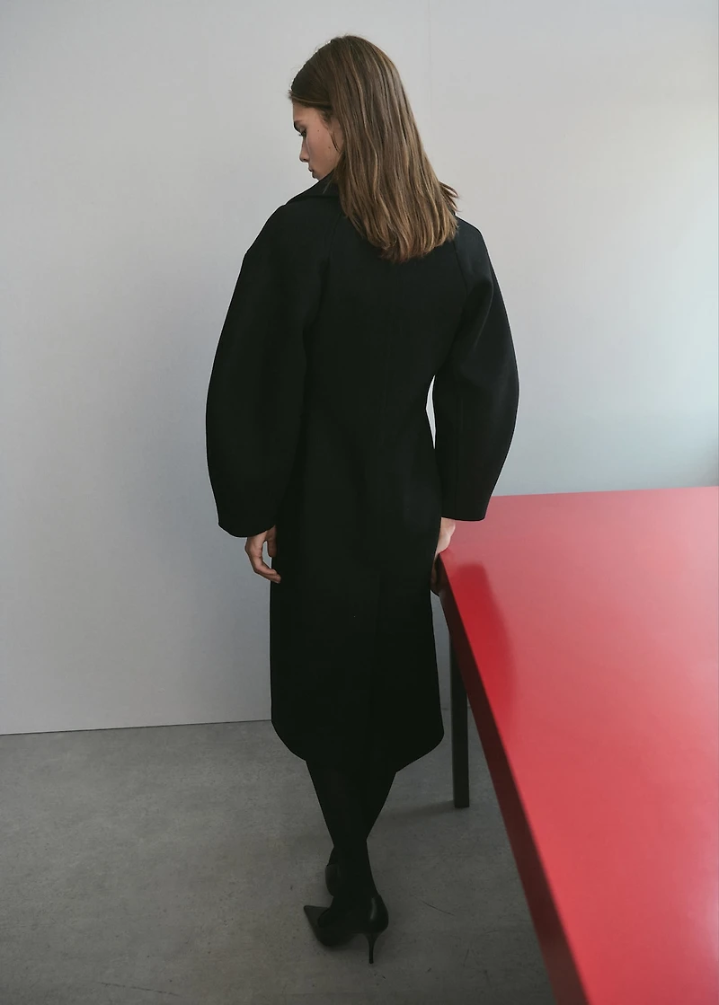 Structured wool coat