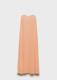 Strapless pleated dress