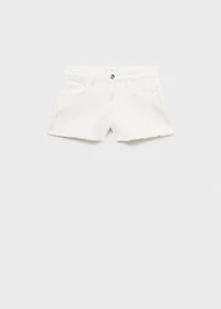 Frayed low-rise shorts