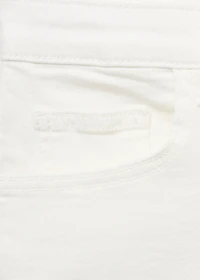 Frayed low-rise shorts