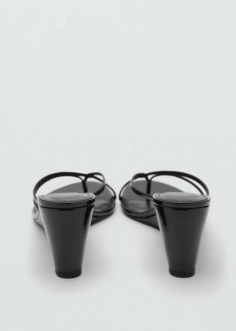 Wedge sandals with crisscross straps