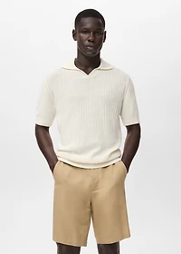 100% cotton knitted polo structure