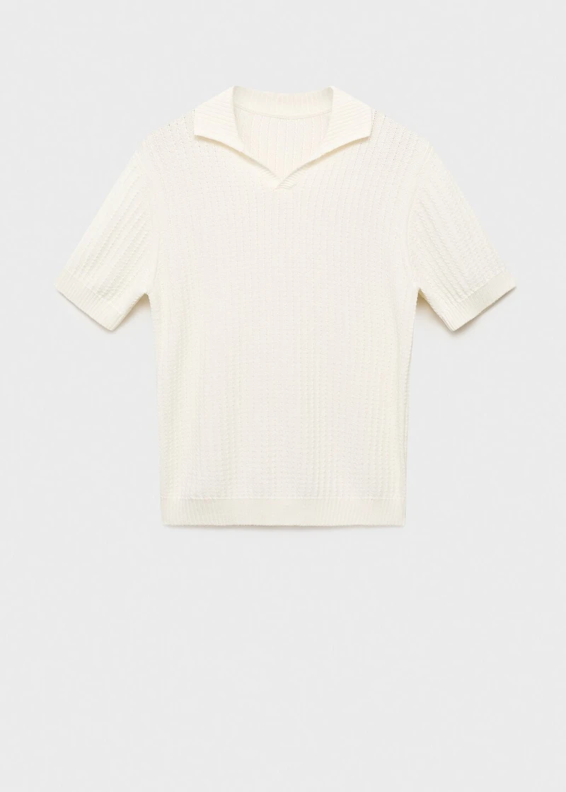 100% cotton knitted polo structure