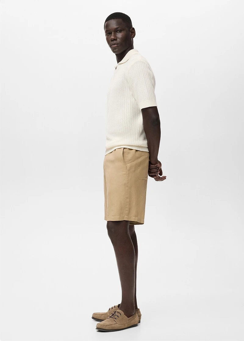 100% cotton knitted polo structure