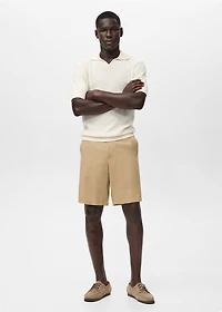 100% cotton knitted polo structure