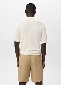 100% cotton knitted polo structure