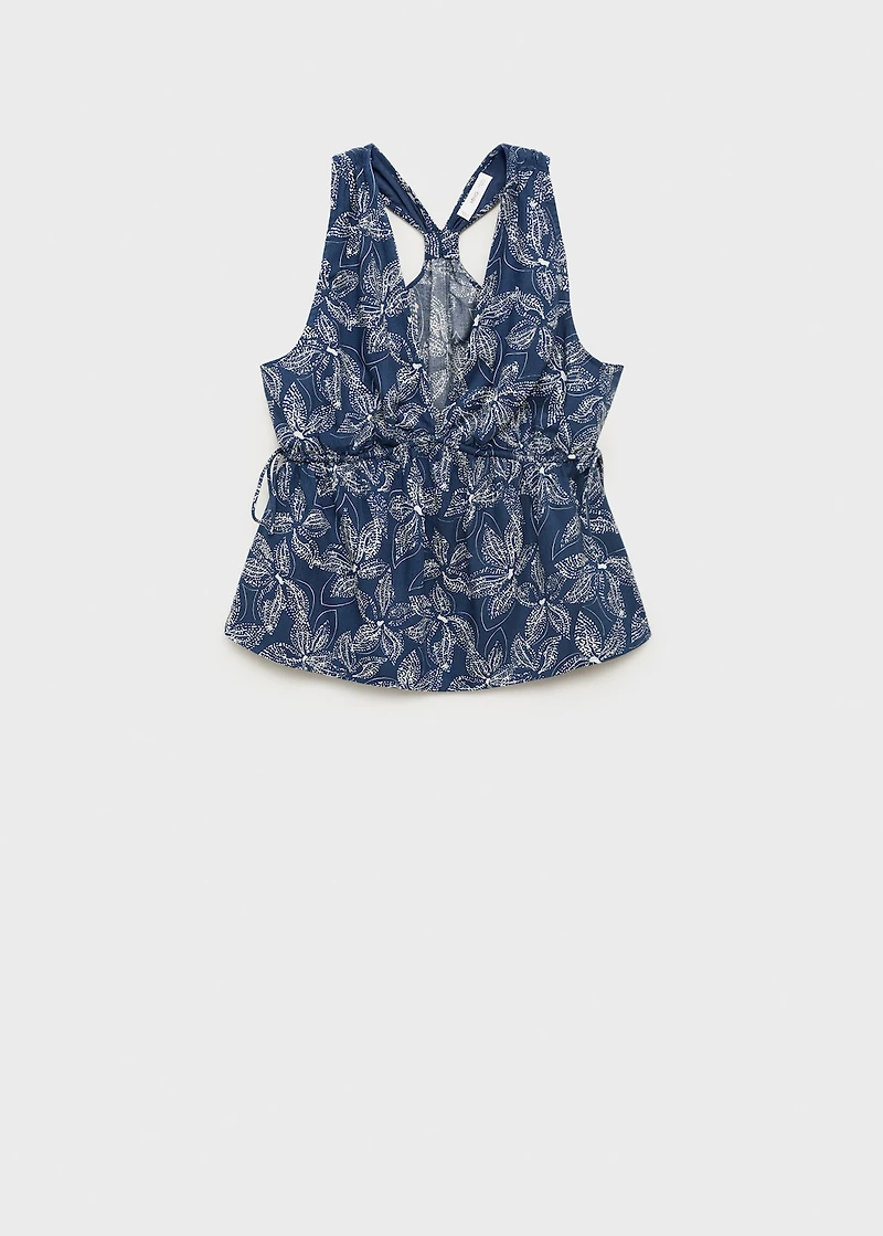 Floral chiffon top