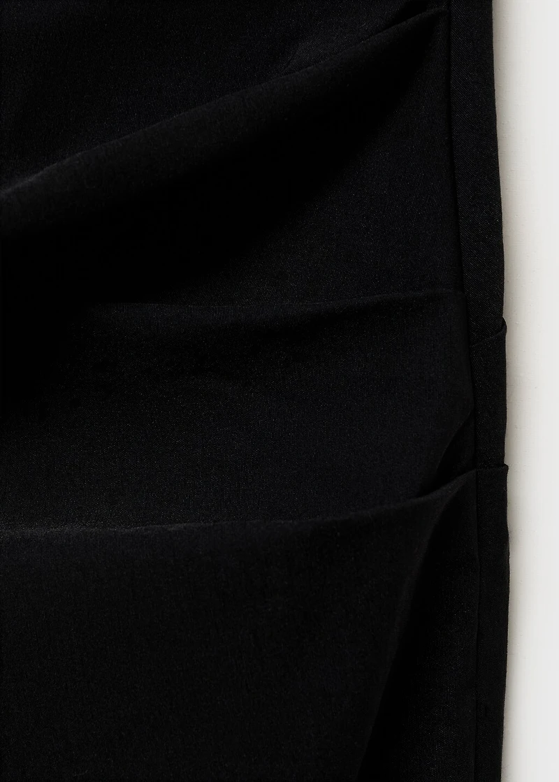 Strapless dress with bow detail