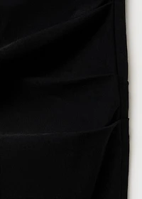 Strapless dress with bow detail