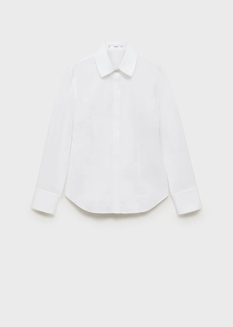 Slim-fit poplin shirt