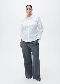 Slim-fit poplin shirt