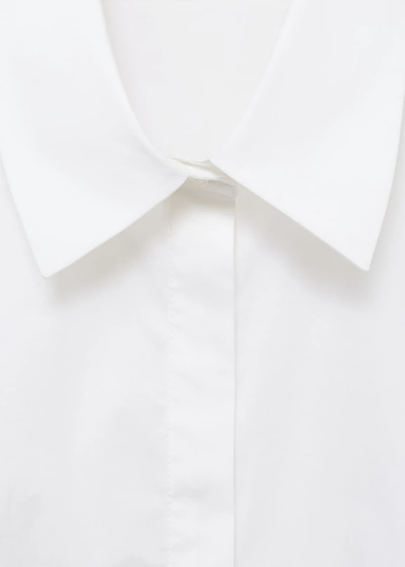 Slim-fit poplin shirt