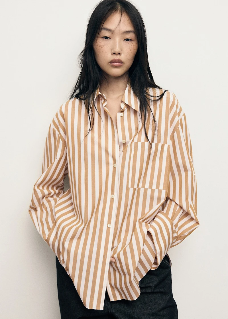 Oversize striped shirt