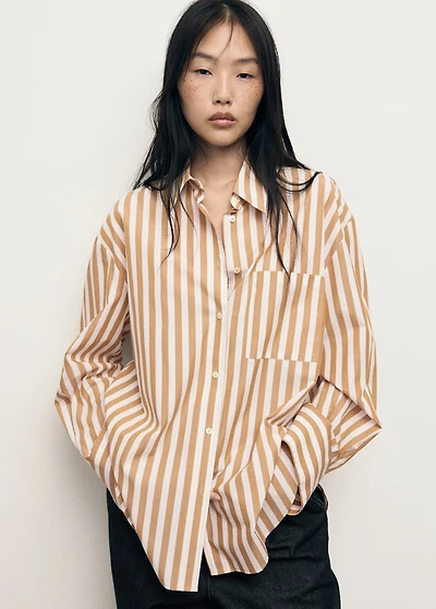 Oversize striped shirt