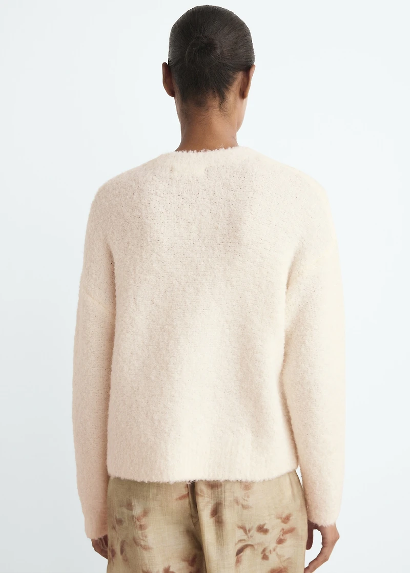 Bouclé-effect sweater