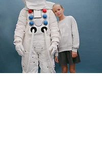 Combined sweatshirt dress