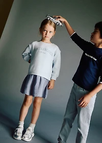 Combined sweatshirt dress