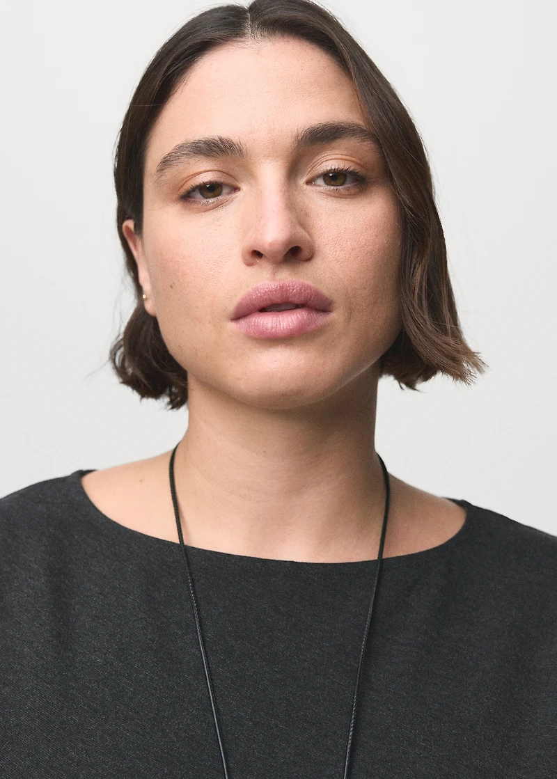 Cut-out ruched dress