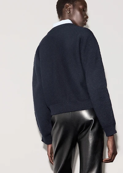 Straight-fit cardigan with buttons