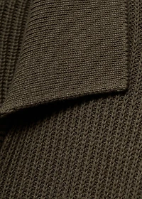 Structured cotton polo sweater