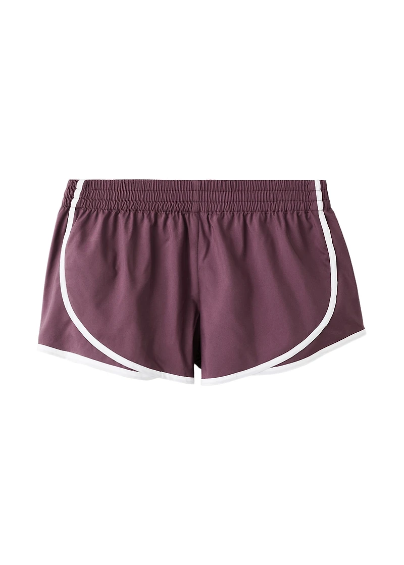 Shorts with contrasting stripes