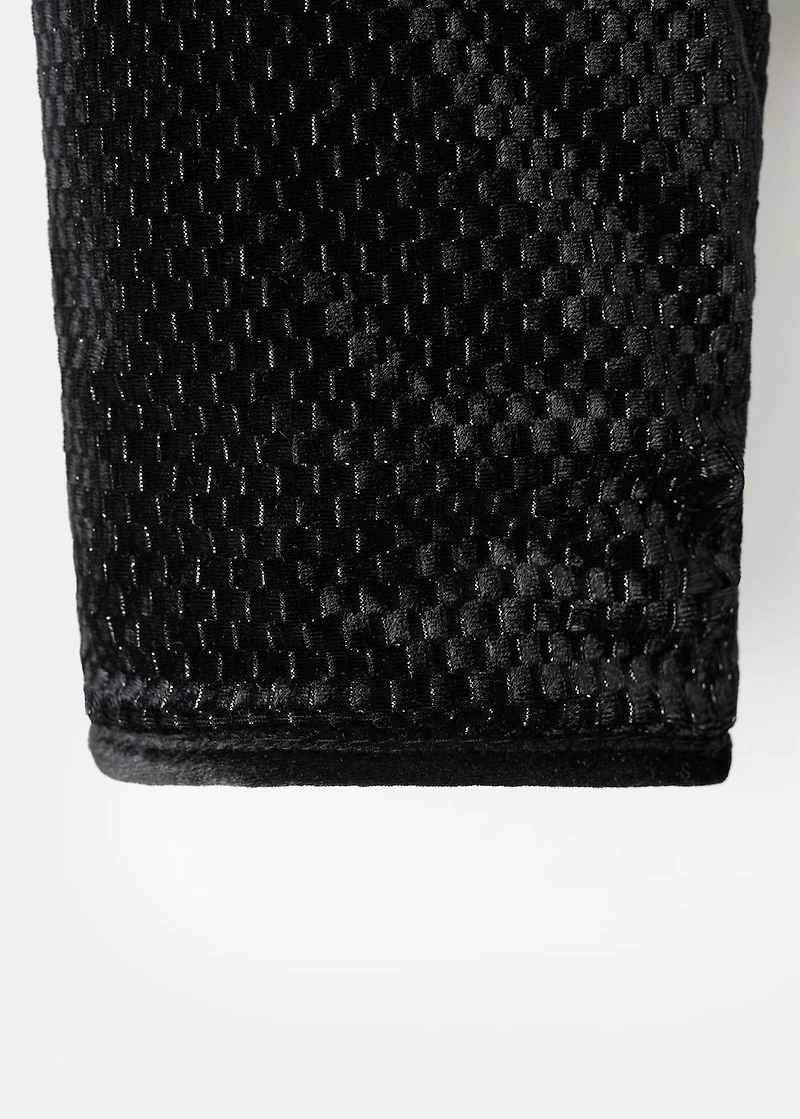 Lurex jacket with buttons