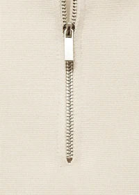 COOLMAX® fine-knit polo shirt with zipper