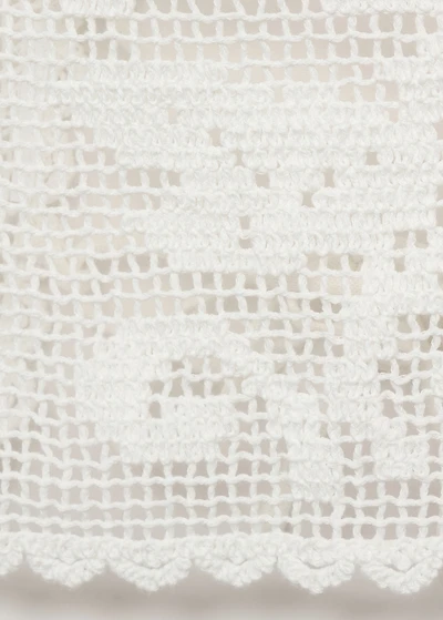 Open-back crochet top