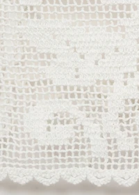 Open-back crochet top