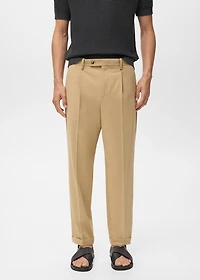 Boston regular-fit suit pants