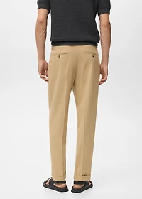 Boston regular-fit suit pants