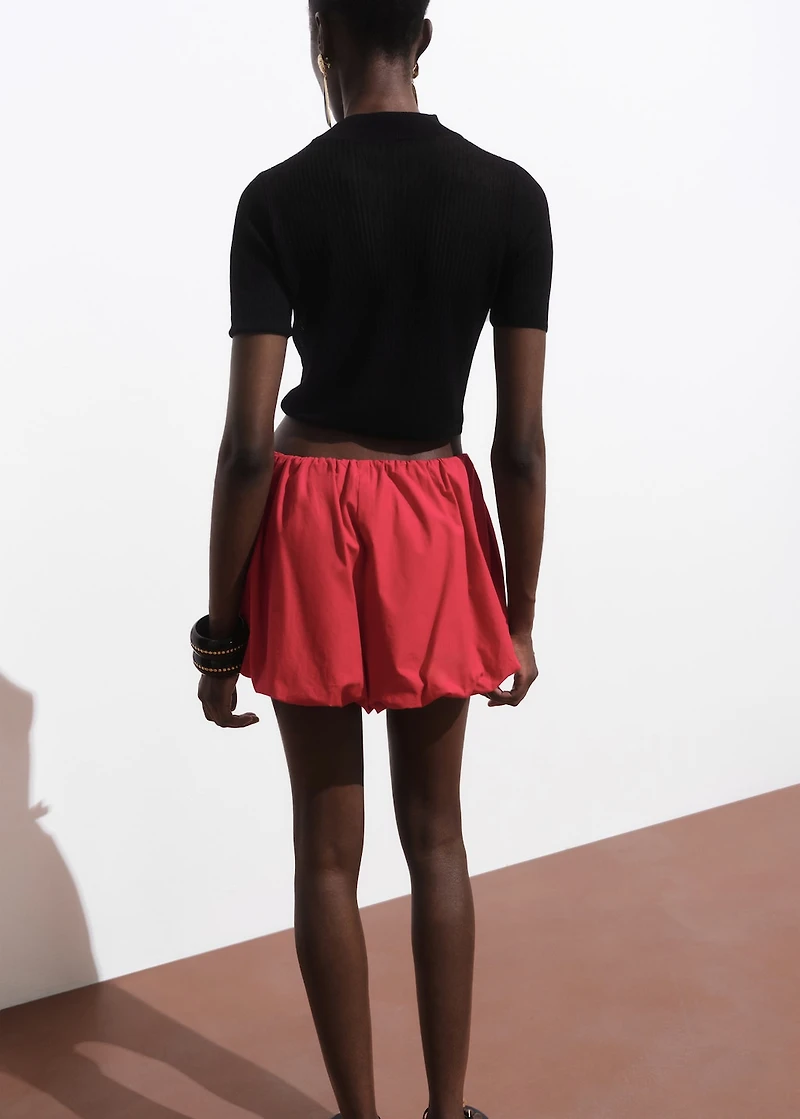 Knitted cropped sweater